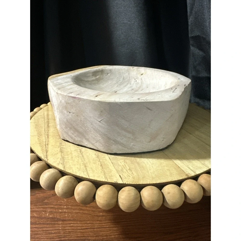 Petrified Wood Bowl Rustic Decor 8.5lbs  Amazing Statement Dish